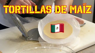 Tortillas de Maíz  Mais Tortillas selber machen  Basis für Tacos Burritos Nachos Enchiladas usw [upl. by Anihta]