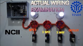 TESDA ELECTRICAL NCII ACTUAL WIRING INTALLATION TUTORIAL [upl. by Sabah]