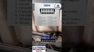 terminales del conector OBD2 mecanicaautomotriz mecanicoautomotriz [upl. by Otrevire]