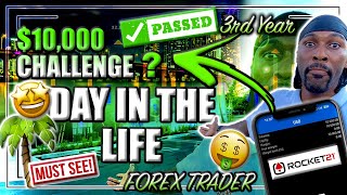 DAY IN THE LIFE OF A FOREX TRADER  BECOMING A FUNDED FOREX TRADER PT 2 [upl. by Enaasiali125]