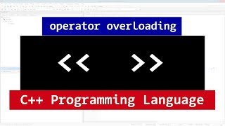 Overloading C Stream Insertion Extraction Operators  C Programming Tutorial [upl. by Llerahs168]