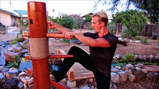 Top 10 Wing Chun Wooden Dummy Techniques and Fighting Applications of the Muk Jong [upl. by Fernyak]