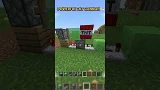 How to make Simple TNT Cannon in Minecraft 💪🏻 minecrafttutorial [upl. by Ocker399]