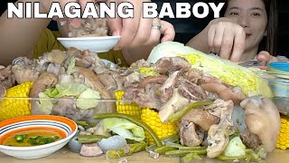 NILAGANG PATA NG BABOY AT PATIS SILI MUKBANG  MUKBANG PHILIPPINES  PUTOK BATOK [upl. by Marlin]