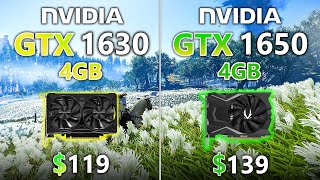 GTX 1630 vs GTX 1650  Test in 7 Games [upl. by Nadnarb]