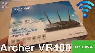 AC1200 Wireless VDSLADSL Modem Router Archer VR400 [upl. by Meehahs241]