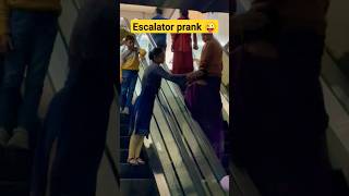 escalator prank gone wrong india  slap prank on escalator 😜 shorts shortsfeed escalatorprank [upl. by Ireg]