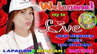 welcome everyone to my live lapagan  dikitan  barteran [upl. by Releyks]