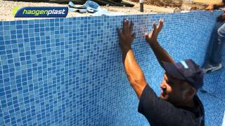 Installation of Agam swimming pool liners [upl. by Michigan772]