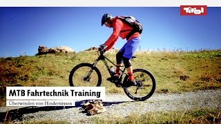 MTB Fahrtechnik Training 6 Mountainbike Hindernisse Tutorial [upl. by Ettolrahc]