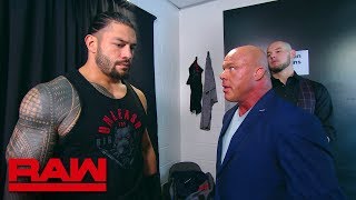 Roman Reigns leaves the building Raw July 30 2018 [upl. by Aidni]