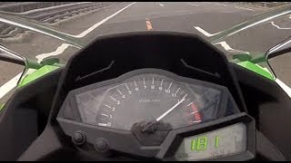 TopSpeed  Kawasaki Ninja 300  VMax Video [upl. by Annoet]