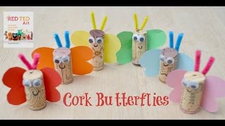 Butterfly Cork Craft [upl. by Thanasi671]