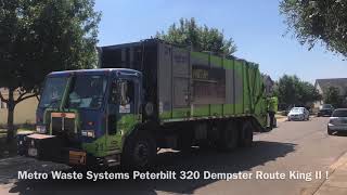 Metro Waste Systems Peterbilt 320 Dempster Route King II RL [upl. by Gamin663]