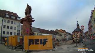 D Große Kreisstadt Rastatt Landkreis Rastatt Rundfahrt durch die Stadt Dezember 2017 [upl. by Sanez]