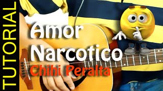 AMOR NARCOTICO en Guitarra COVER 12 TUTORIAL [upl. by Jaimie]