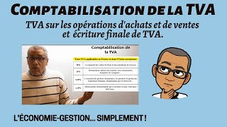 COMPTABILISATION DE LA TVA  TVA déductible TVA colletée TVA à décaisser Crédit de TVA [upl. by El]