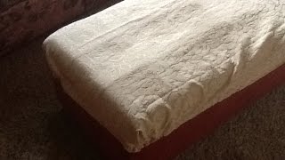 Make a Washable Footrest Slip Cover  DIY Home  Guidecentral [upl. by Nauj]