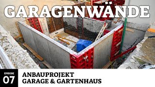 Garagenwände aus Beton  Anbauprojekt Garage amp Gartenhaus [upl. by Fusuy576]