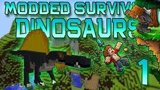 Minecraft Modded Dinosaur Survival Lets Play wMitch Ep 1  FOSSILS amp ARCHAEOLOGY [upl. by Brittan]