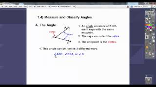 Measure and Classify Angles  Section 14 [upl. by Holli]