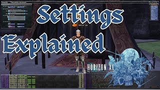 Horizon XI Settings Explained [upl. by Costa]