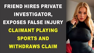 FRIEND HIRES PRIVATE INVESTIGATOR EXPOSES FALSE INJURY CLAIMANT PLAYING SPORTS AND WITHDRAWS CLAIM [upl. by Adnal306]