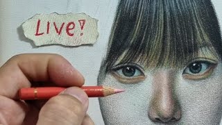 Live Colored Pencil Drawing How to Draw with Faber Castell Polychromos [upl. by Cronin]