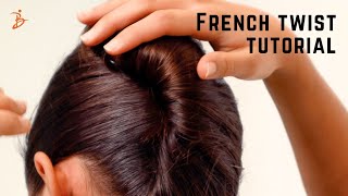 Easy French twist tutorial ALL key steps and it holds for an entire ballet class [upl. by Sophi488]