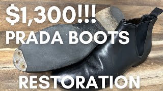 1300 Prada Boots Restored  Are They Worth It [upl. by Levram59]