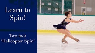 Learn to Spin on Ice Skates Beginner Figure Skating Spinning Lesson [upl. by Rimas]