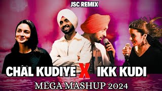 quotCHAL KUDIYEquot X quotIKK KUDIquot  Diljit Dosanjh Ft Alia Bhatt  JIGRA  UDTA PUNJAB  Mega Mashup 2024 [upl. by Schulz]