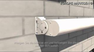 Montage und Einstellung der Markise EUROPE 2020  2050 [upl. by Enived]