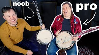 Learning the Banjo w a Pro [upl. by Chaddy]