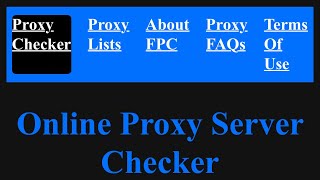 Free Online Proxy Checker  How to get and check proxies [upl. by Alexandros]