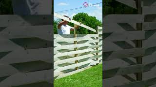 WHITE WOODEN FENCE DIY [upl. by Quickman]