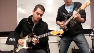 John Mayer amp Tomo Fujita at Berklee blues jam [upl. by Zysk]