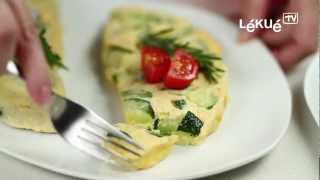 Lékué TV  Omelette  Recipe Green pepper onion and garlic omelette [upl. by Serafine721]