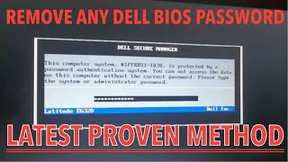 SOLVED UNLOCK ANY DELL BIOS PASSWORD REMOVE amp RESET ALL MODELS  LATITUDE  INSPIRON [upl. by Islean611]