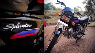 Hero Honda old Splendor Restored 2003 model18 years old walk around4k videoRestorationModified [upl. by Sidon]