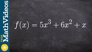 Finding all the roots of a cubic polynomial by factoring [upl. by Manno]