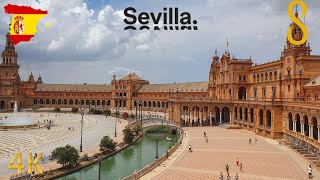 Walking Tour of Sevilla Spain 🇪🇦  4K City Walk [upl. by Matias]