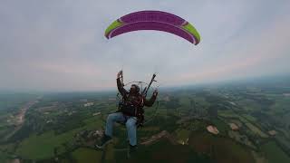 HighEnd Racing Paramotor Wing attempted CollapseReflex wing is not collapsable [upl. by Adlesirhc]