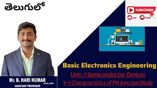 VI Characteristics of PN Junction Diode basicelectronic semiconductor ntype ptype [upl. by Lottie534]