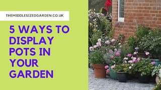 How to display garden pots in your garden terrace or patio [upl. by Annawahs928]