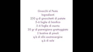 Gnocchi al pesto italiancuisine [upl. by Landis]