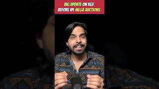 Big update on KGF in RCB team before IPL 2025 mega auctions 😲😥😱 shorts [upl. by Nnyleuqaj]