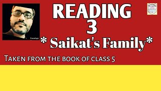 Reading English 3Saikats family  MA AcademyE [upl. by Noryv]