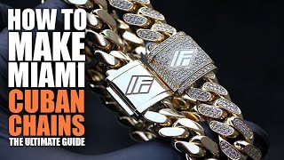 How To Make Miami Cuban Chains amp Bracelets  Real Gold amp Diamonds Icebox TV JOHNNY [upl. by Tezzil]