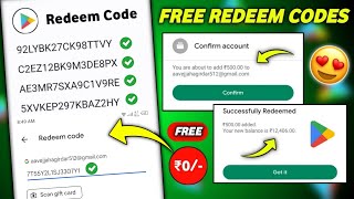 100 Free Redeem Code For Google Playstore At ₹0 How To Get Free Redeem Code  Free Redeem Code [upl. by Spiros]